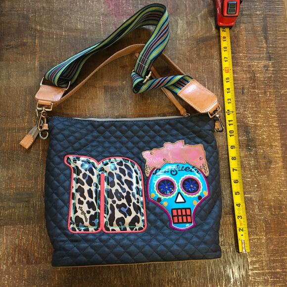 Consuela Si No Hobo Crossbody Tote Rare Discontinued Shoulder Bag Quilted - Picture 4 of 15